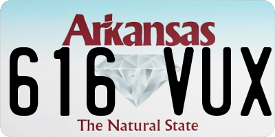 AR license plate 616VUX