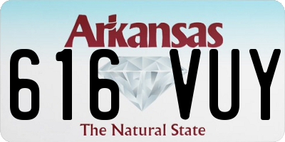 AR license plate 616VUY