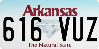 AR license plate 616VUZ