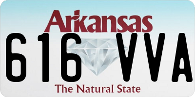 AR license plate 616VVA