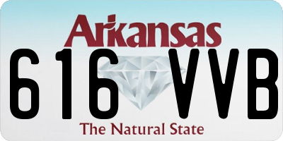 AR license plate 616VVB