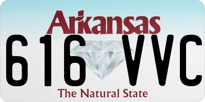 AR license plate 616VVC