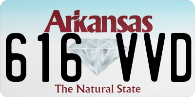 AR license plate 616VVD
