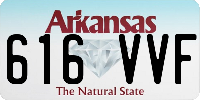 AR license plate 616VVF