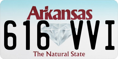 AR license plate 616VVI