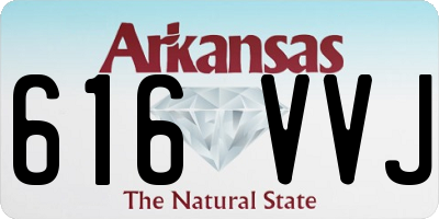 AR license plate 616VVJ