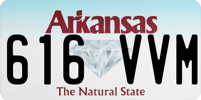 AR license plate 616VVM