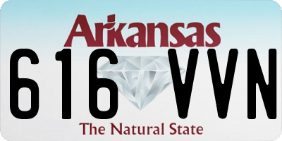 AR license plate 616VVN