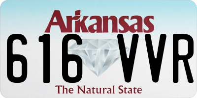 AR license plate 616VVR