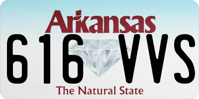 AR license plate 616VVS