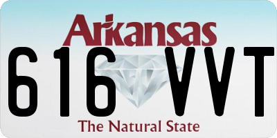 AR license plate 616VVT