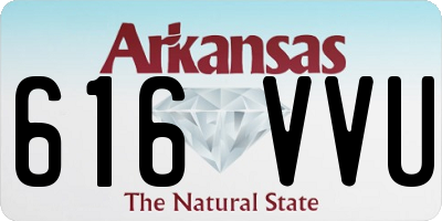 AR license plate 616VVU