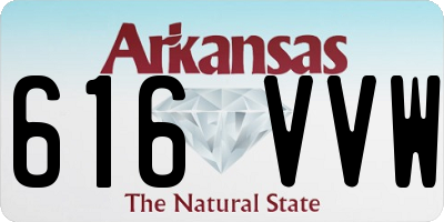 AR license plate 616VVW