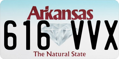 AR license plate 616VVX