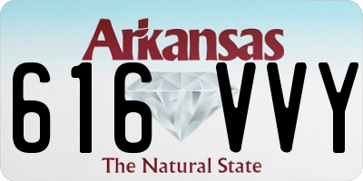 AR license plate 616VVY