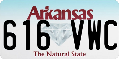 AR license plate 616VWC