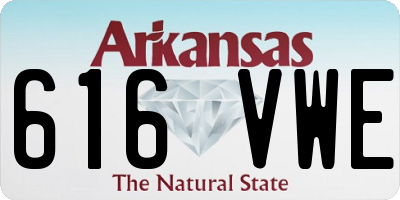 AR license plate 616VWE