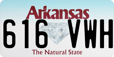 AR license plate 616VWH