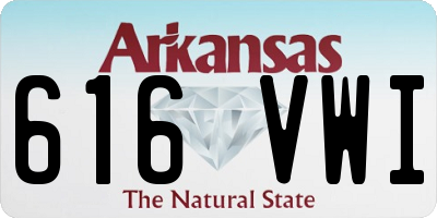 AR license plate 616VWI