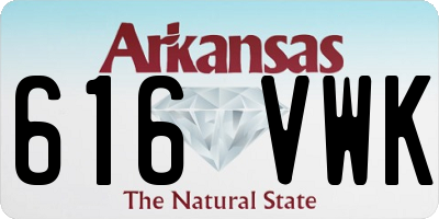 AR license plate 616VWK