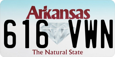 AR license plate 616VWN