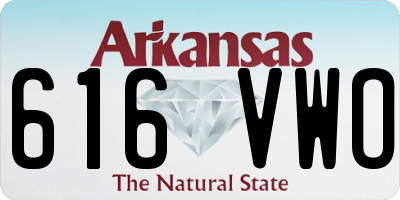 AR license plate 616VWO