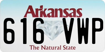 AR license plate 616VWP