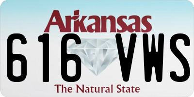AR license plate 616VWS