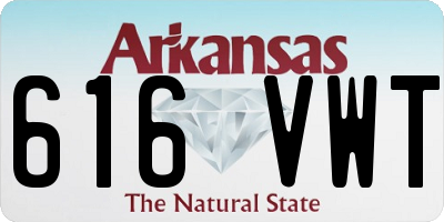AR license plate 616VWT