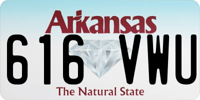 AR license plate 616VWU