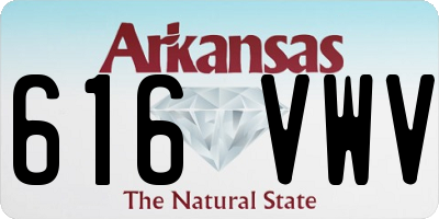 AR license plate 616VWV