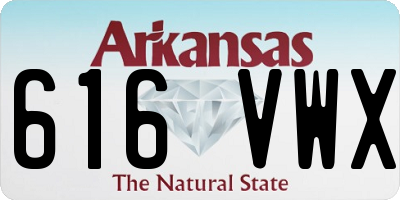 AR license plate 616VWX