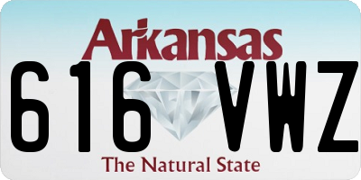 AR license plate 616VWZ