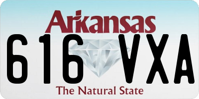 AR license plate 616VXA