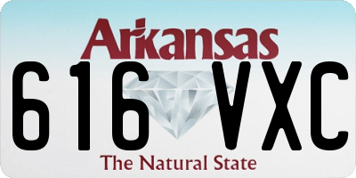AR license plate 616VXC