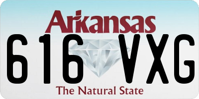 AR license plate 616VXG