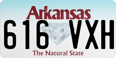 AR license plate 616VXH