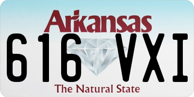 AR license plate 616VXI