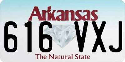 AR license plate 616VXJ
