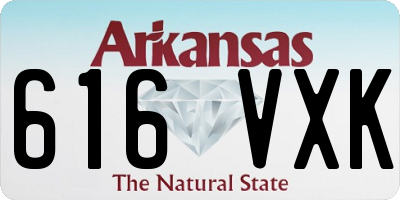 AR license plate 616VXK
