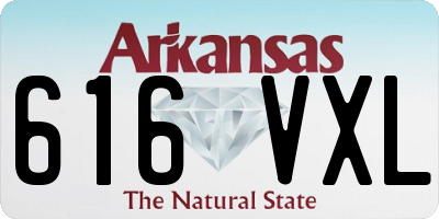 AR license plate 616VXL