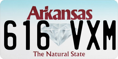 AR license plate 616VXM