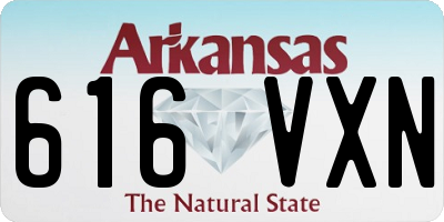 AR license plate 616VXN