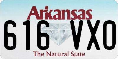 AR license plate 616VXO