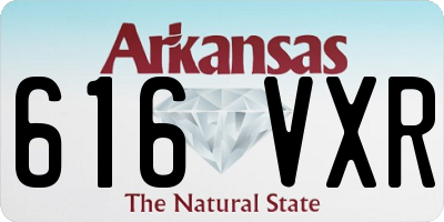AR license plate 616VXR