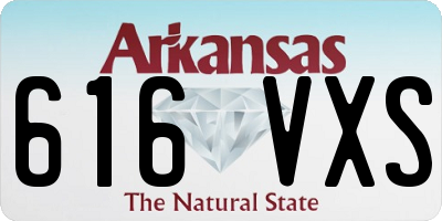 AR license plate 616VXS