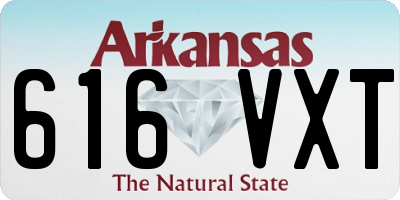 AR license plate 616VXT