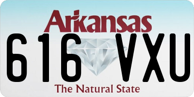 AR license plate 616VXU