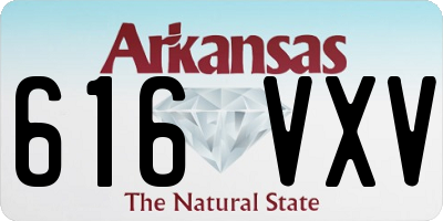 AR license plate 616VXV