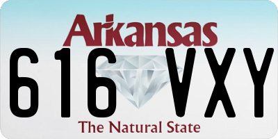 AR license plate 616VXY